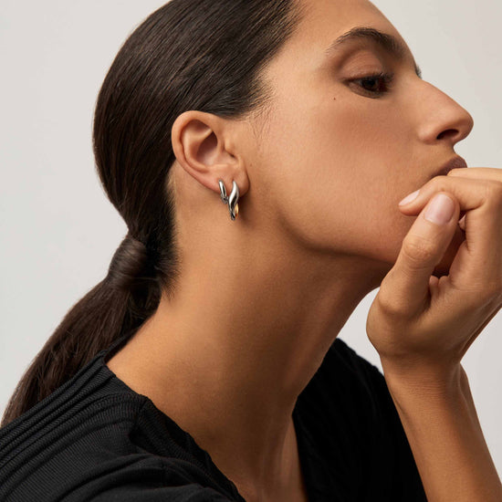 Savi Signature Hoop Set | Silver/Mixed Metal Layering Sets Missoma 
