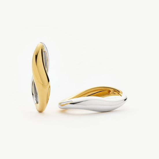 Savi Signature Large Hoop Earrings | Mix Metal Earrings Missoma 