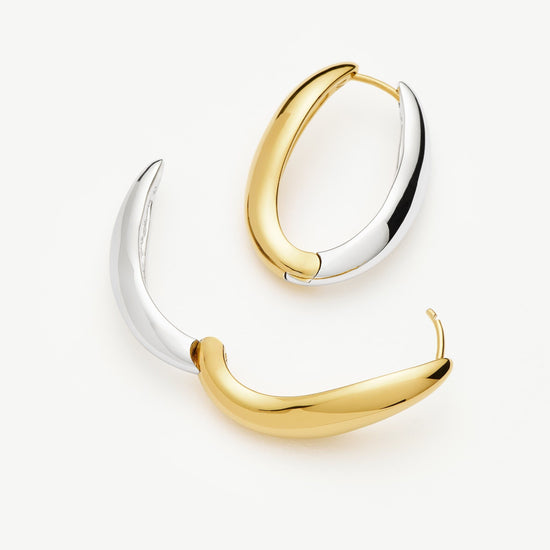 Savi Signature Large Hoop Earrings | Mix Metal Earrings Missoma 