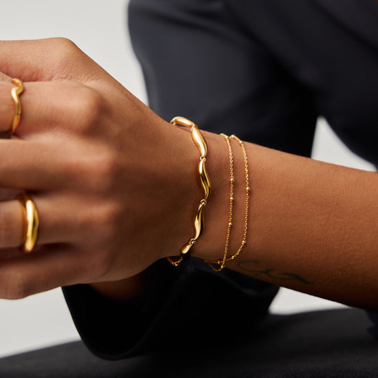Savi Signature Link Chain Bracelet | 18ct Gold Plated Bracelets Missoma 