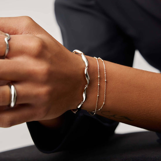 Savi Signature Link Chain Bracelet | Silver Plated Bracelets Missoma 