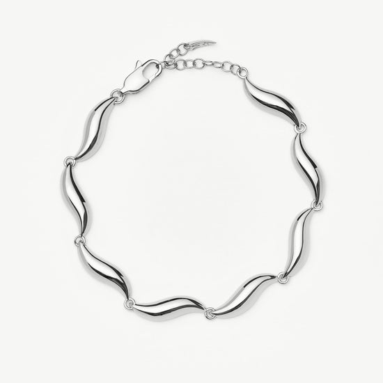 Savi Signature Link Chain Bracelet | Silver Plated Bracelets Missoma 
