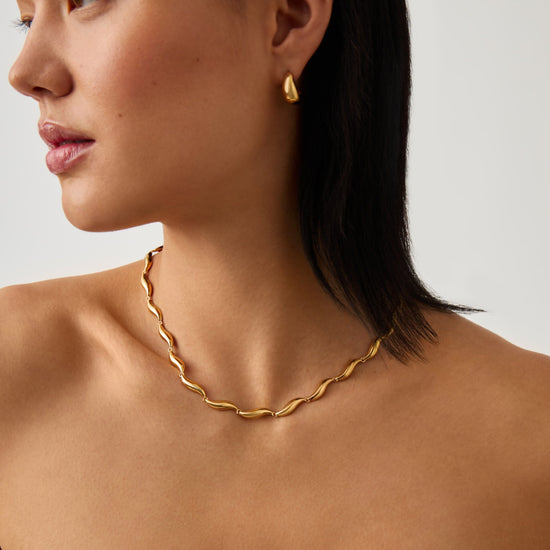 Savi Signature Link Chain Necklace | 18ct Gold Plated Necklaces Missoma 
