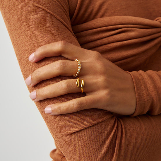 Savi Signature Open Ring | 18ct Gold Vermeil Rings Missoma 