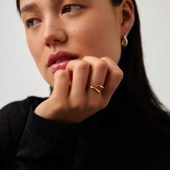 Savi Signature Open Ring | 18ct Gold Vermeil Rings Missoma 