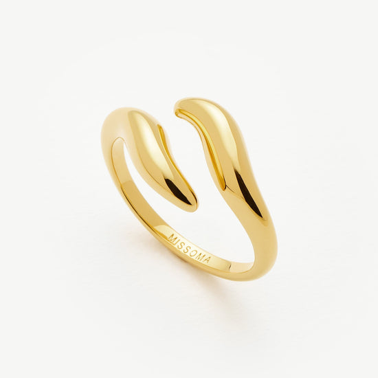 Savi Signature Open Ring | 18ct Gold Vermeil Rings Missoma 
