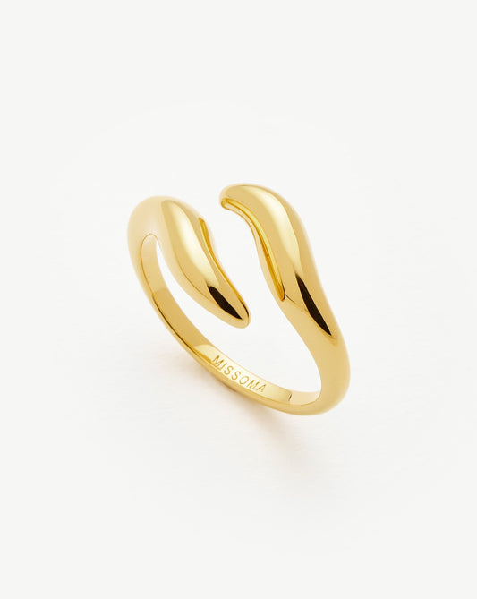 Savi Signature Open Ring | 18ct Gold Vermeil Rings Missoma 