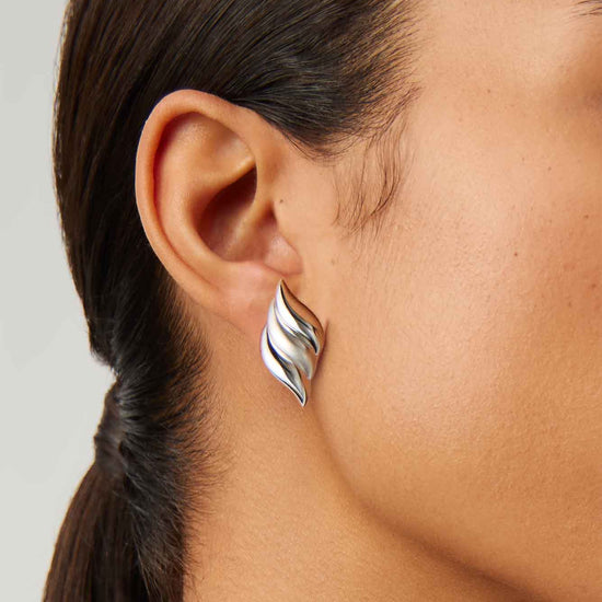 Savi Signature Oversized Stud Earrings | Sterling Silver Earrings Missoma 
