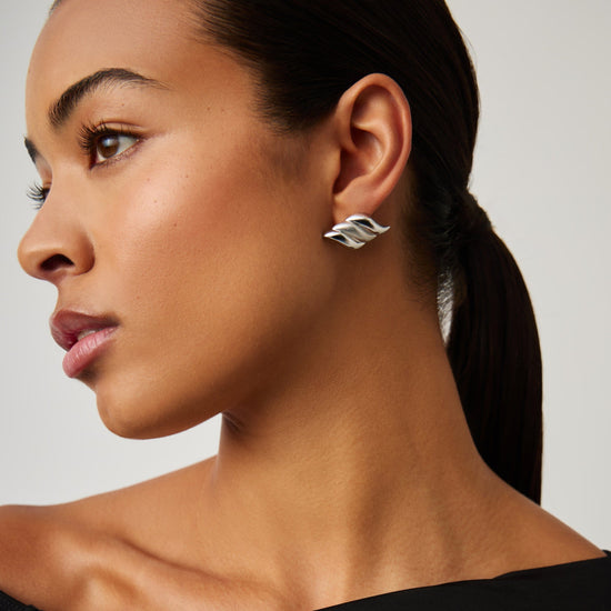 Savi Signature Oversized Stud Earrings | Sterling Silver Earrings Missoma 