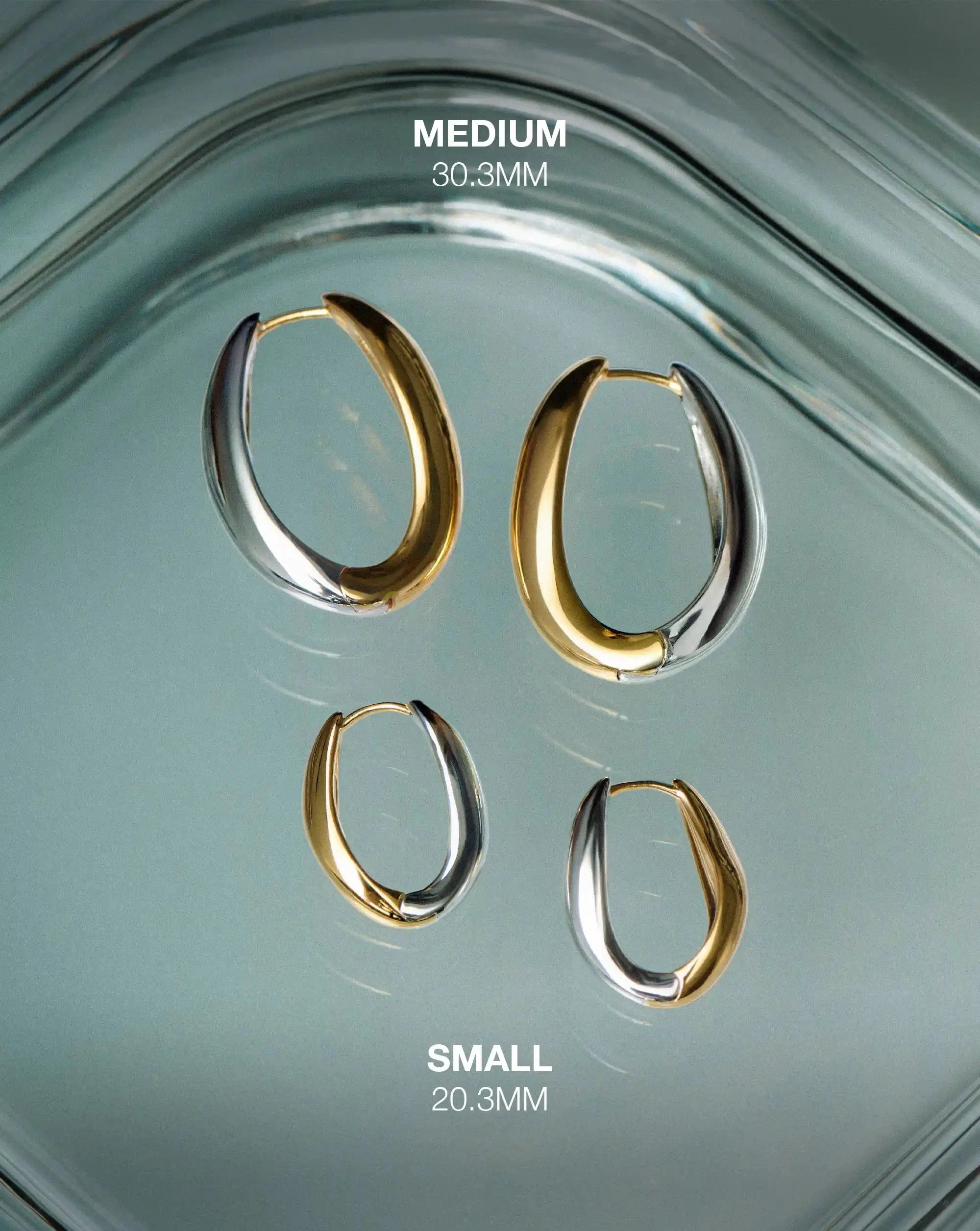 Savi Signature Small Hoop Earrings | Mix Metal Earrings Missoma 