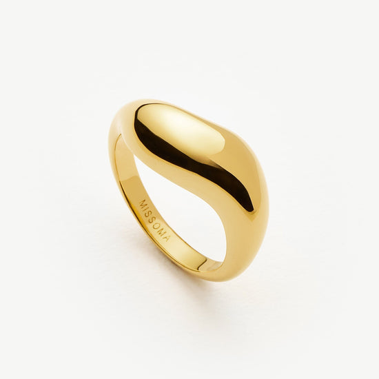 Savi Signature Stacking Ring | 18ct Gold Vermeil Rings Missoma 