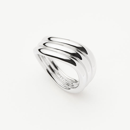 Savi Signature Triple Ring | Silver Plated Rings Missoma 