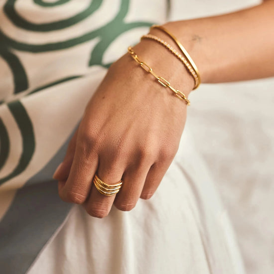 Savi Signature Triple Ring | Silver Plated Rings Missoma 