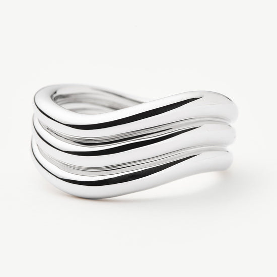 Savi Signature Triple Ring | Silver Plated Rings Missoma 