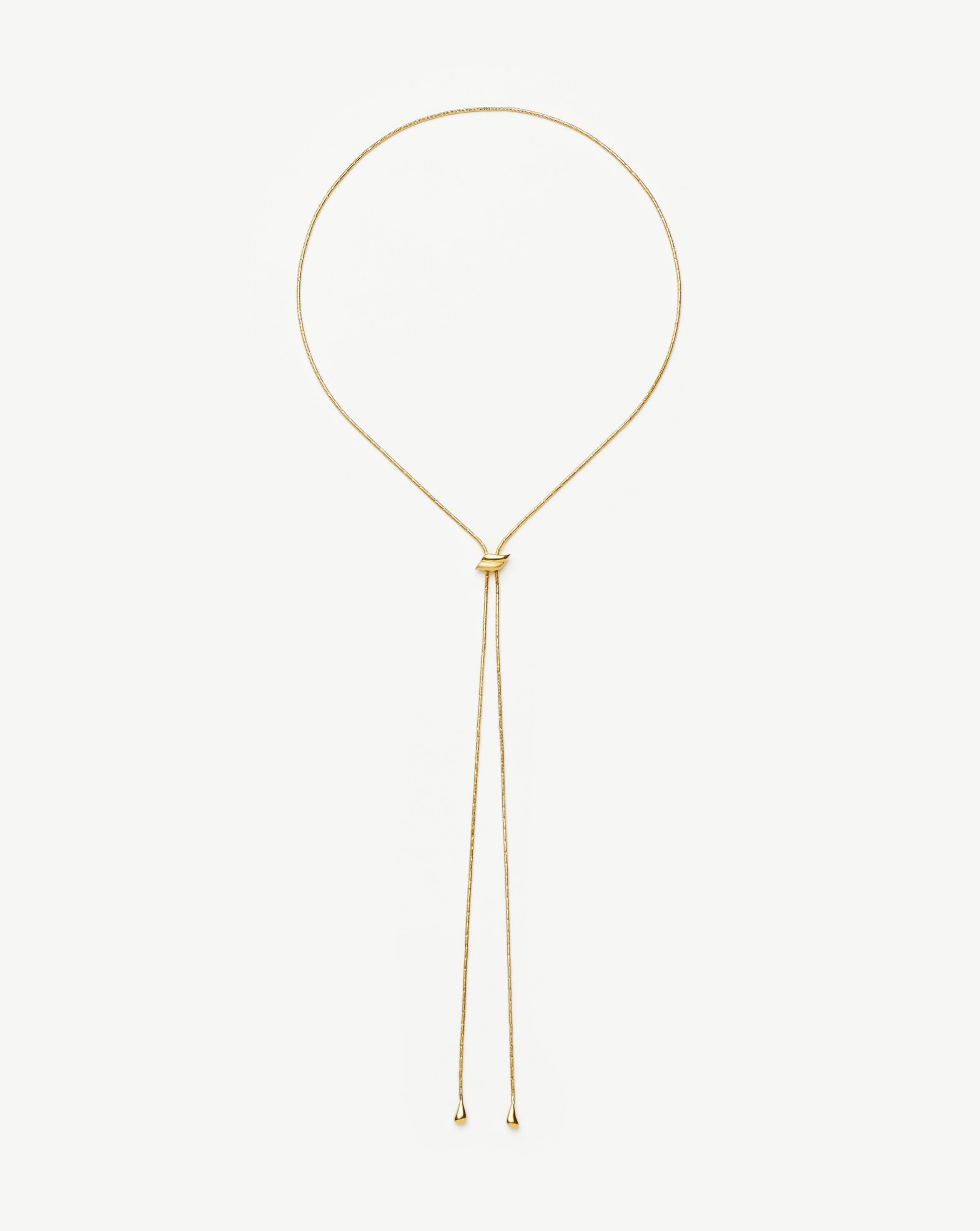 Savi Slider Snake Chain Necklace | 18ct Gold Vermeil Necklaces Missoma 