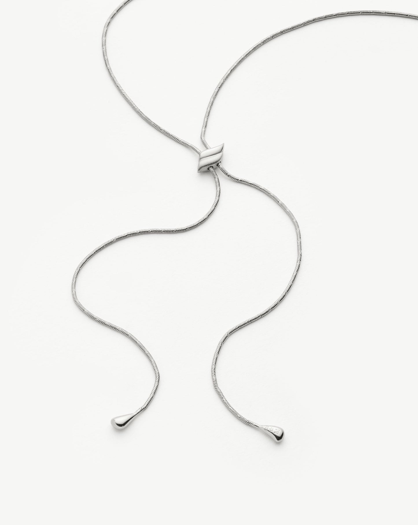 Savi Slider Snake Chain Necklace | Sterling Silver Necklaces Missoma 