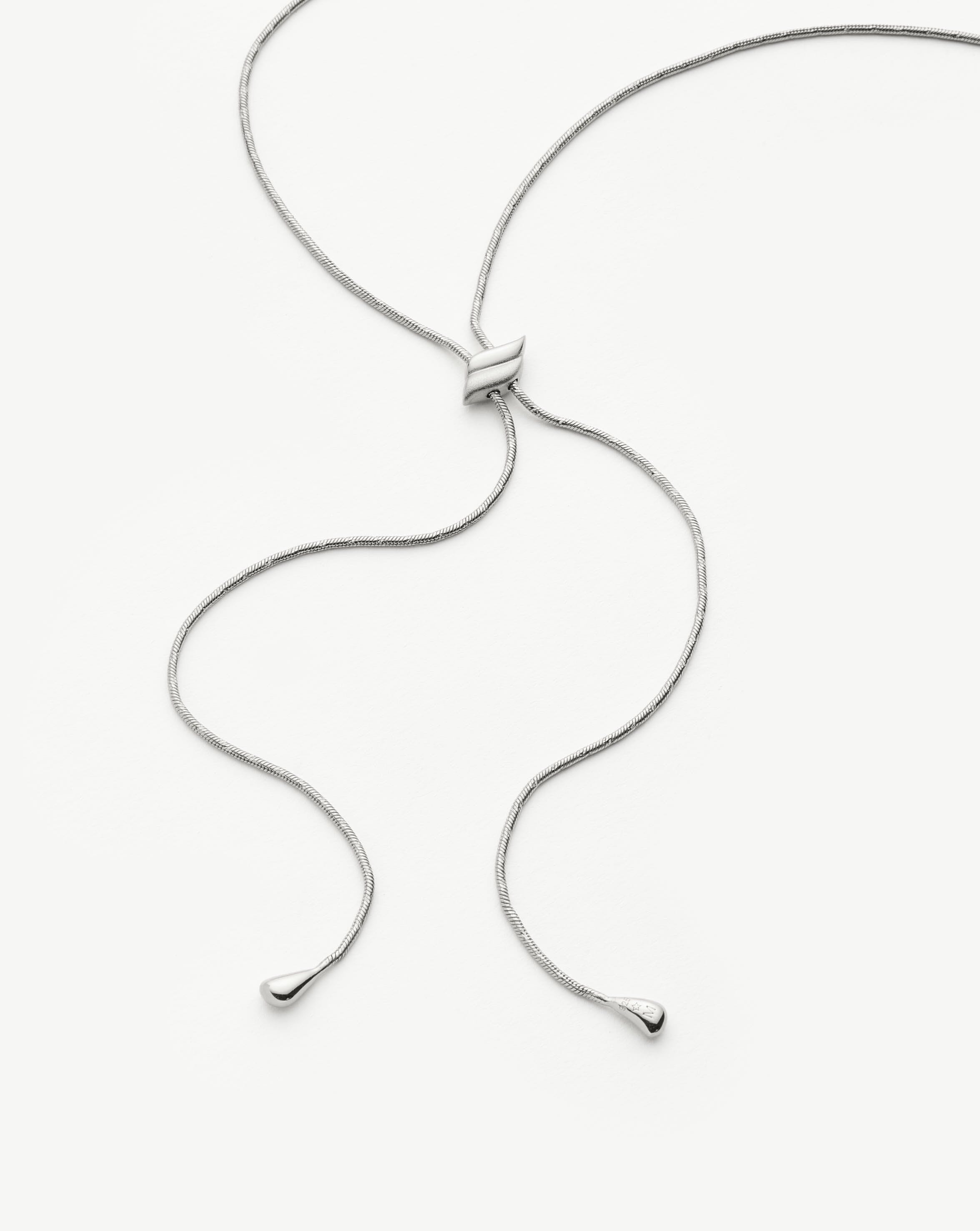 Savi Slider Snake Chain Necklace | Sterling Silver Necklaces Missoma 