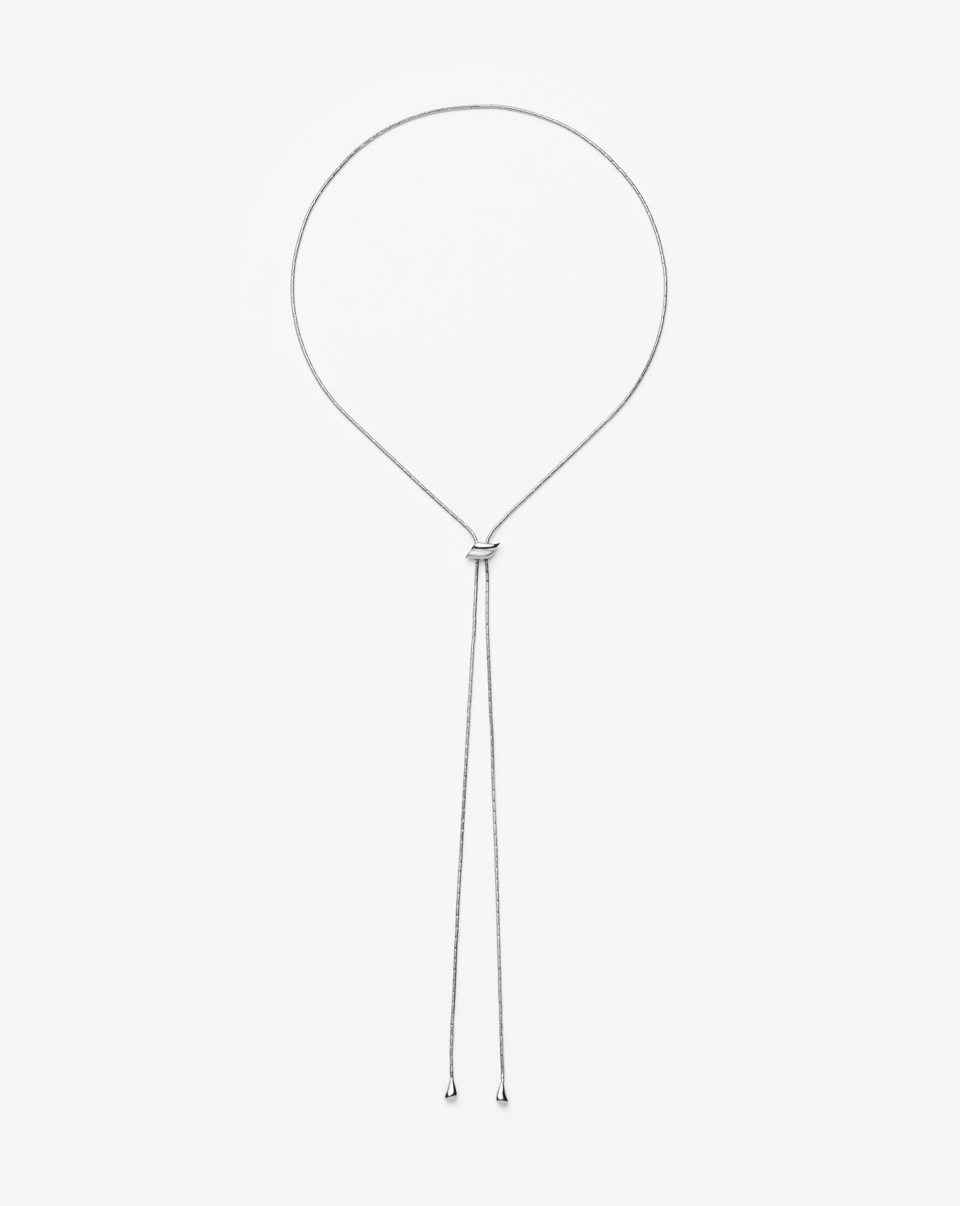 Savi Slider Snake Chain Necklace | Sterling Silver Necklaces Missoma 