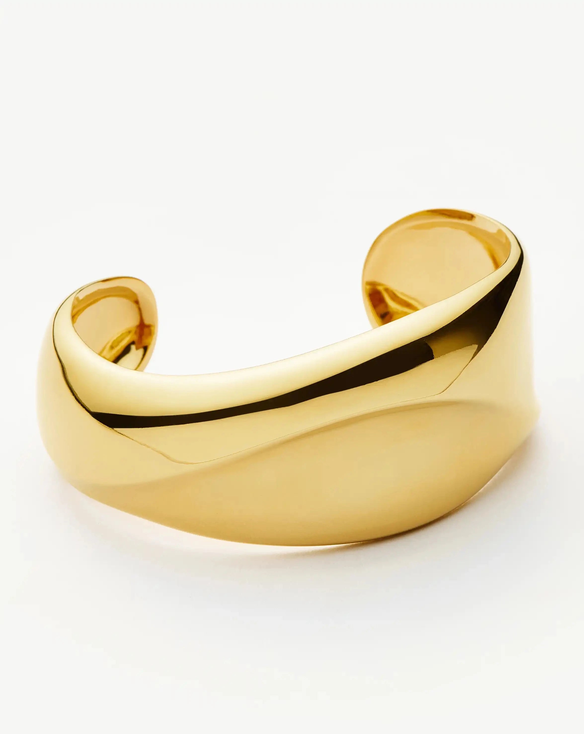 Sculptural Molten Cuff Bracelet | 18ct Gold Plated Bracelets Missoma 