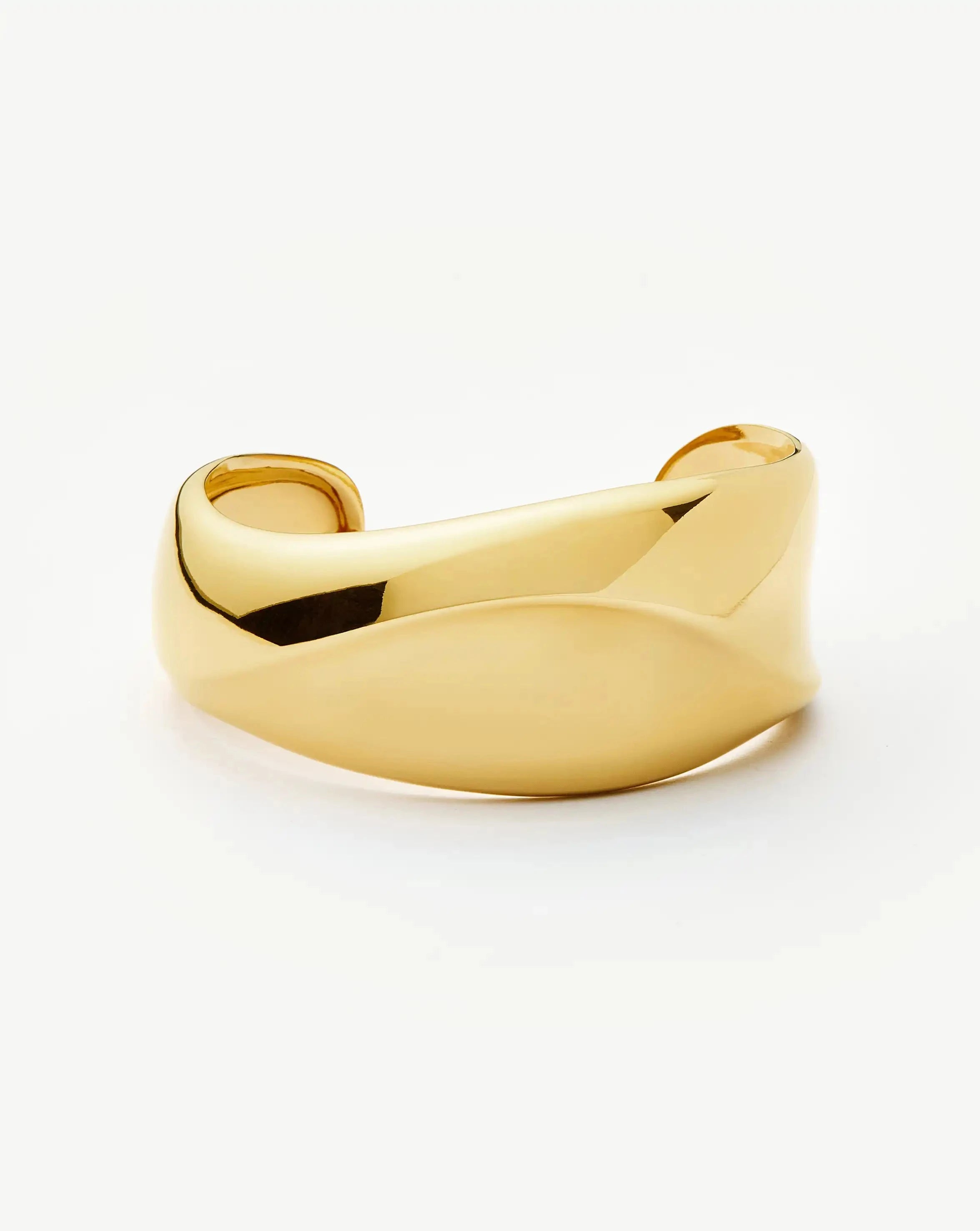Sculptural Molten Cuff Bracelet | 18ct Gold Plated Bracelets Missoma 
