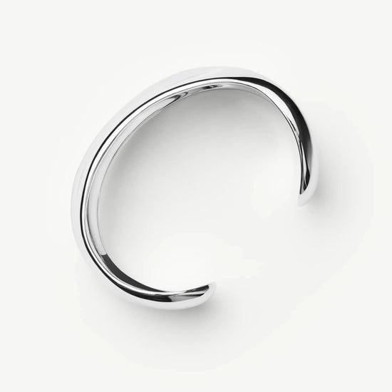 Sculptural Molten Cuff Bracelet | Silver Plated Bracelets Missoma 