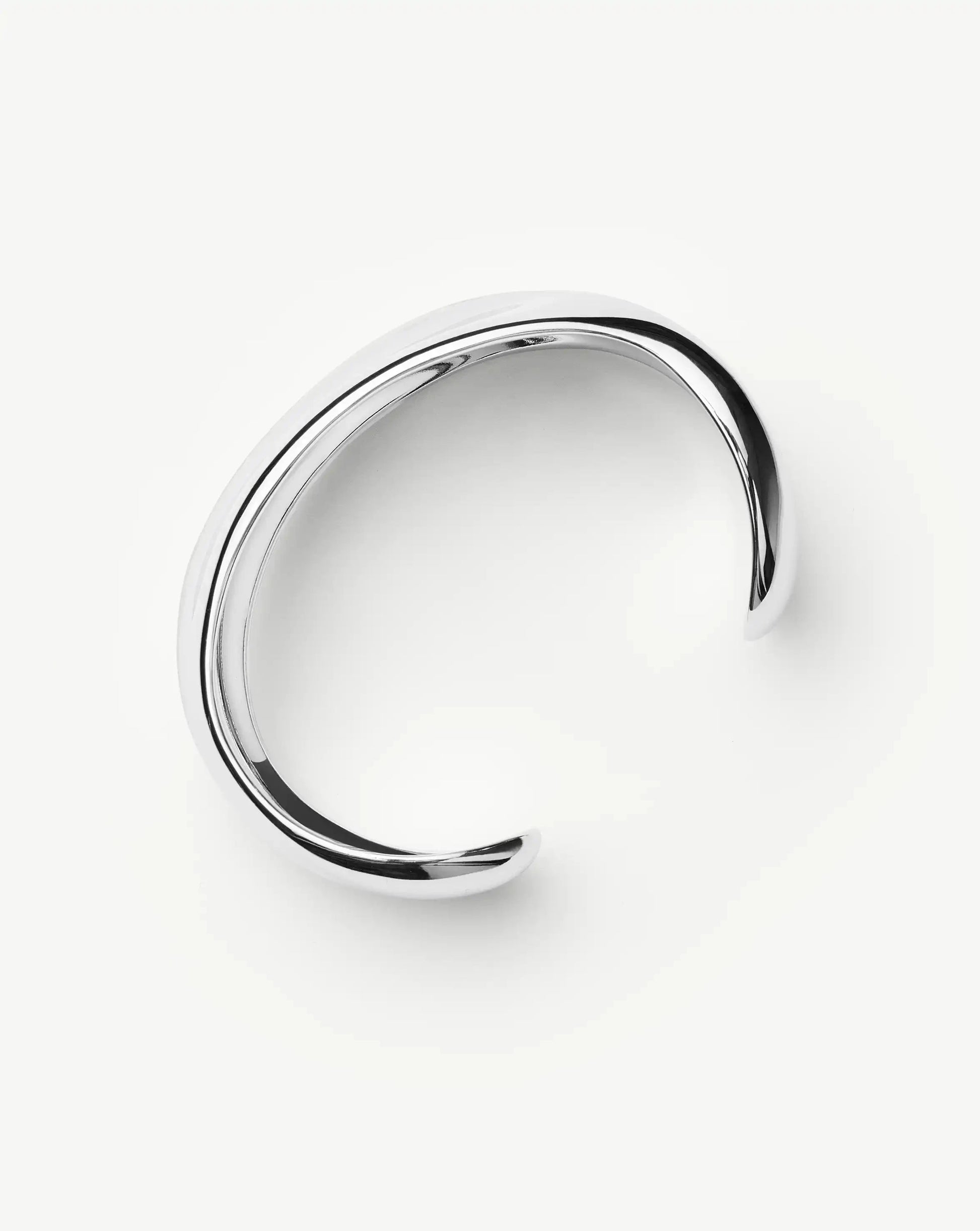 Sculptural Molten Cuff Bracelet | Silver Plated Bracelets Missoma 