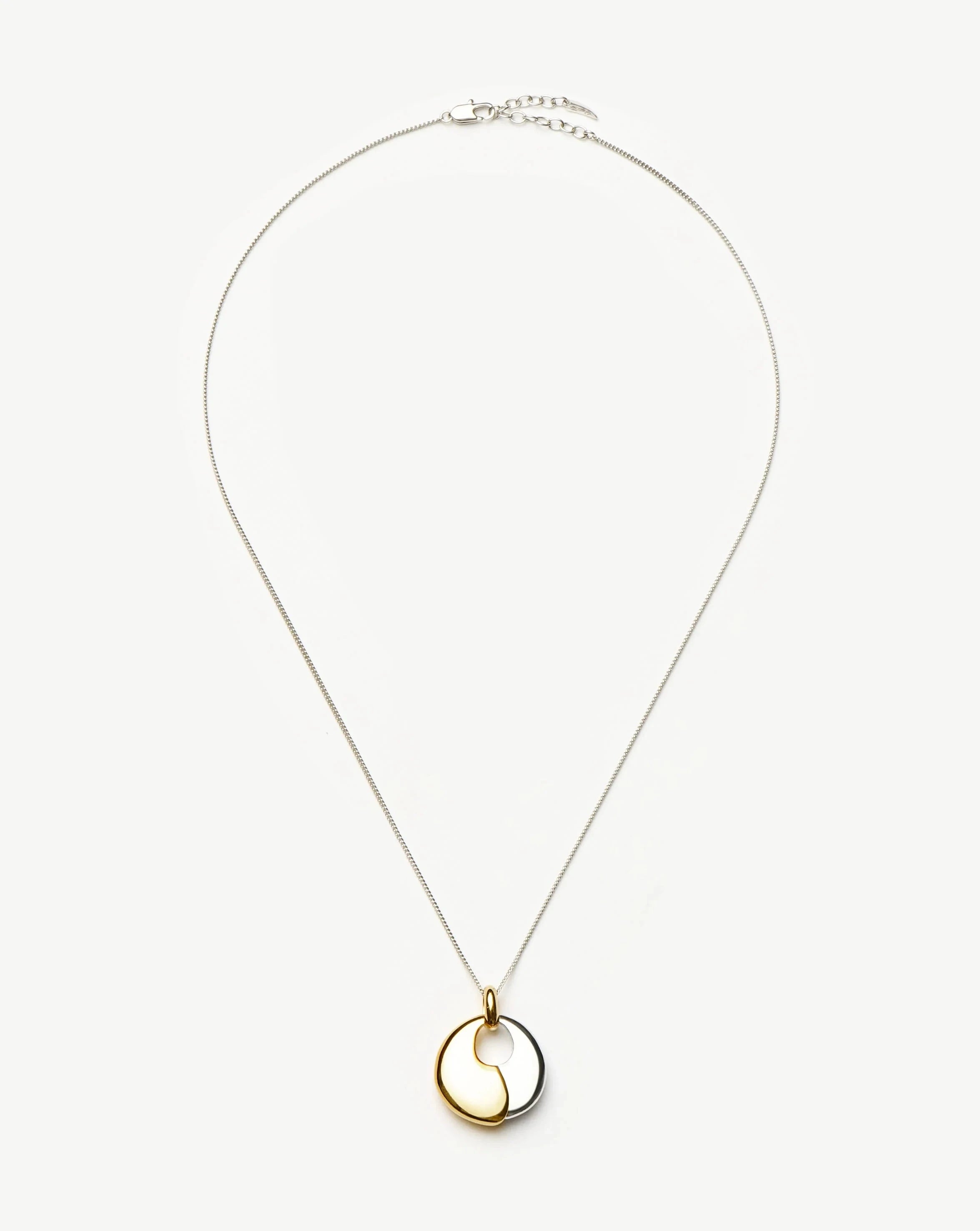 Sculptural Pebble Pendant Necklace Set | Mixed Metal Necklaces Missoma 