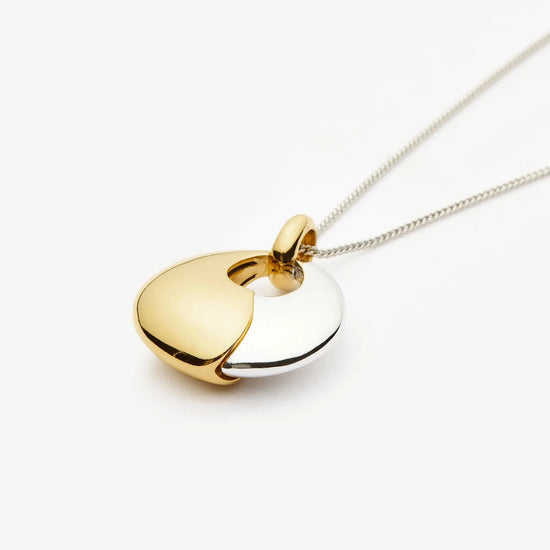 Sculptural Pebble Pendant Necklace Set | Mixed Metal Necklaces Missoma 