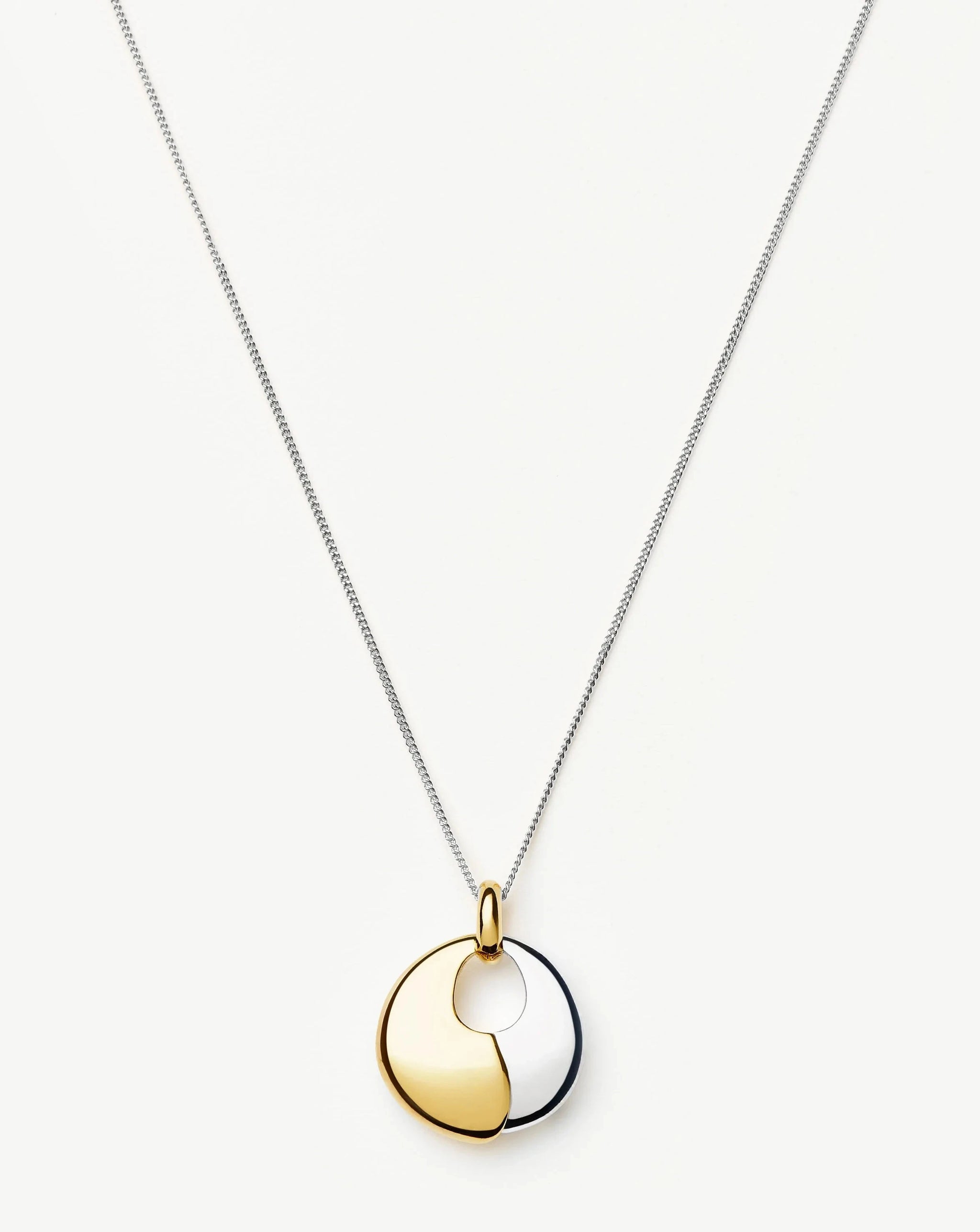 Sculptural Pebble Pendant Necklace Set | Mixed Metal Necklaces Missoma 