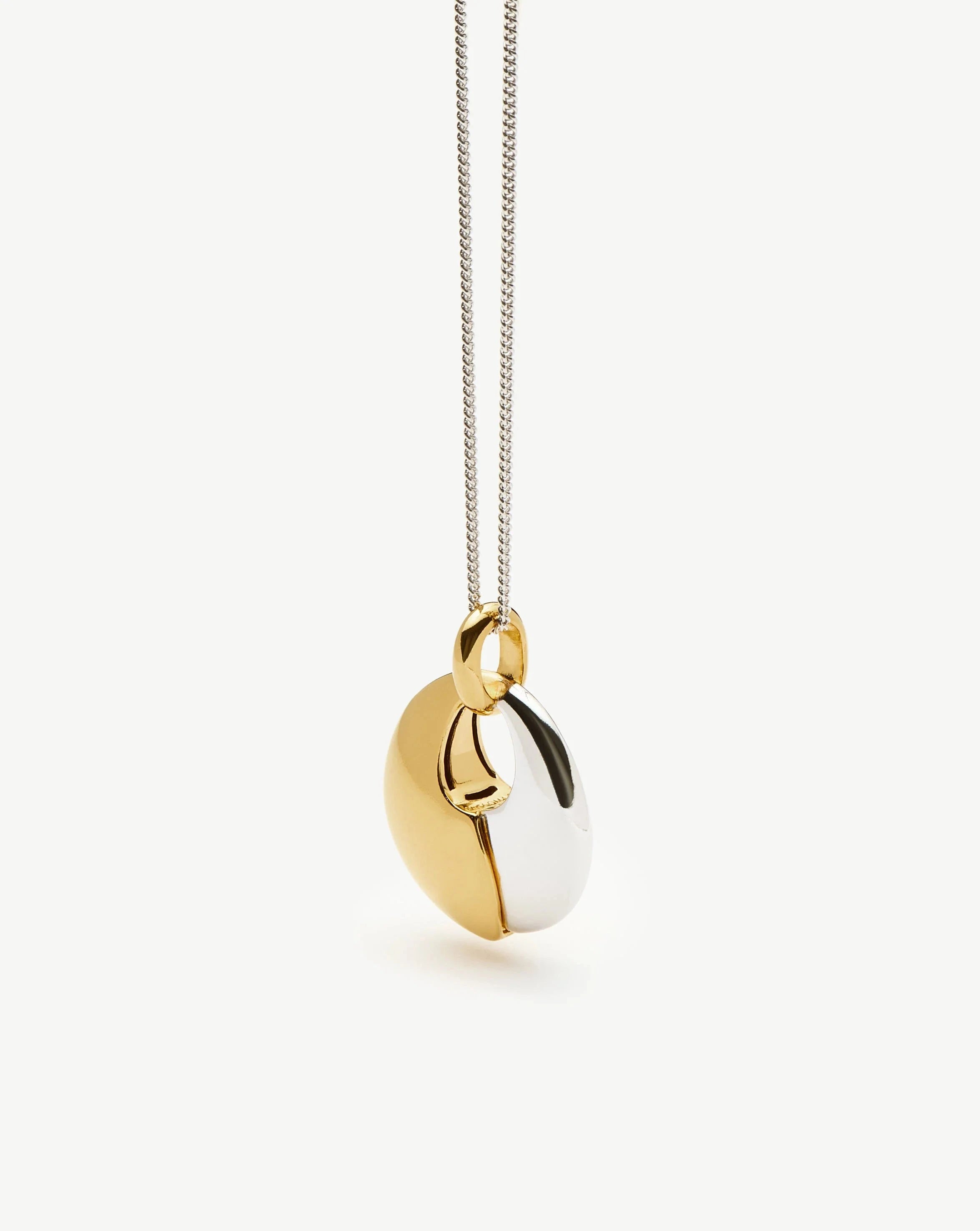 Sculptural Pebble Pendant Necklace Set | Mixed Metal Necklaces Missoma 