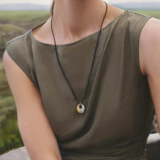 Sculptural Pebble Pendant Necklace Set | Mixed Metal Necklaces Missoma 