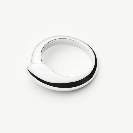 Sculptural Ridge Stacking Ring | Sterling Silver Rings Missoma 