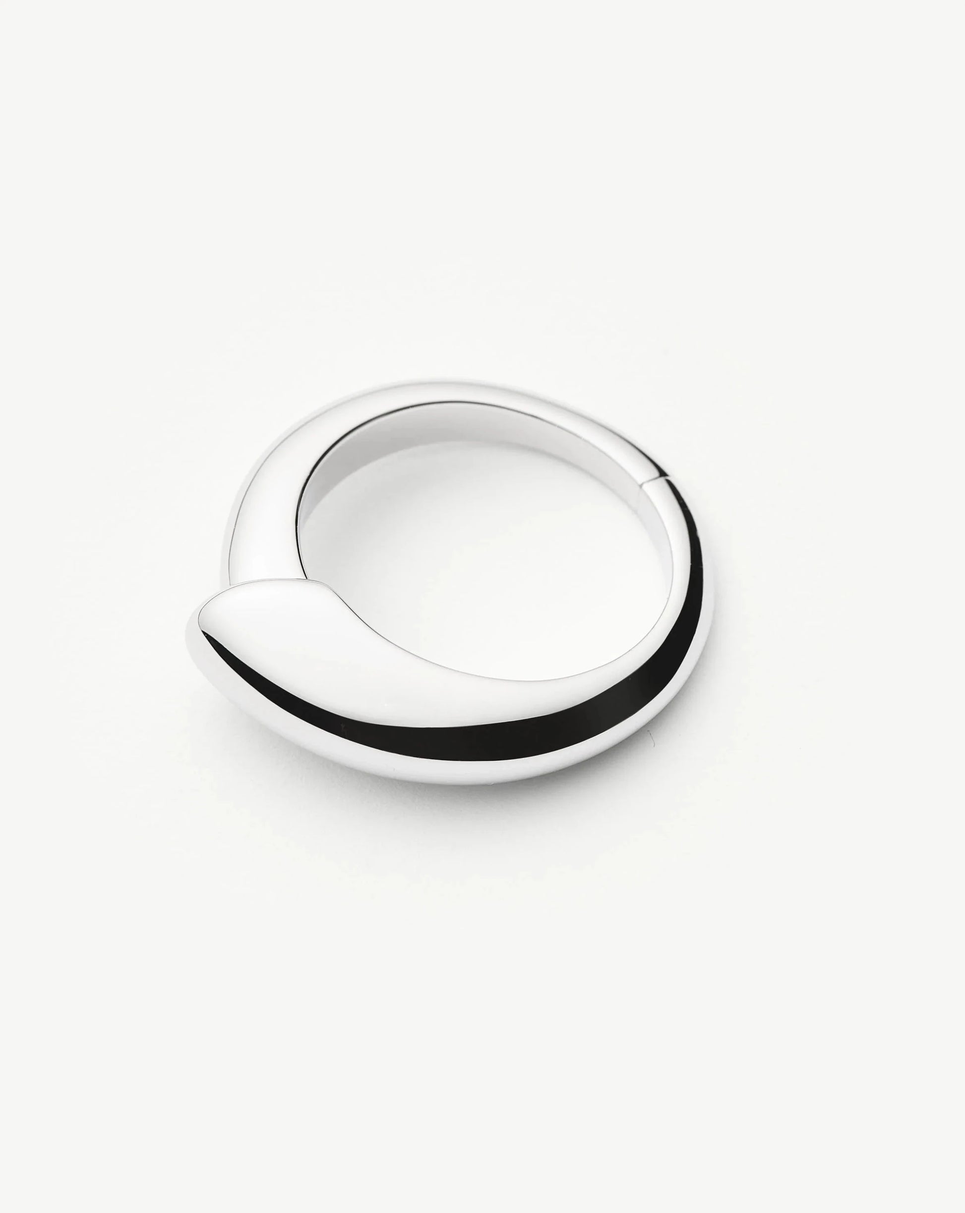 Sculptural Ridge Stacking Ring | Sterling Silver Rings Missoma 
