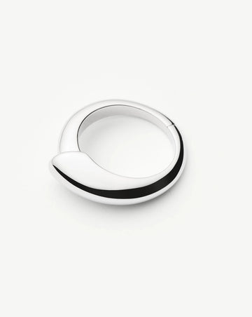 Sculptural Ridge Stacking Ring | Sterling Silver Rings Missoma 