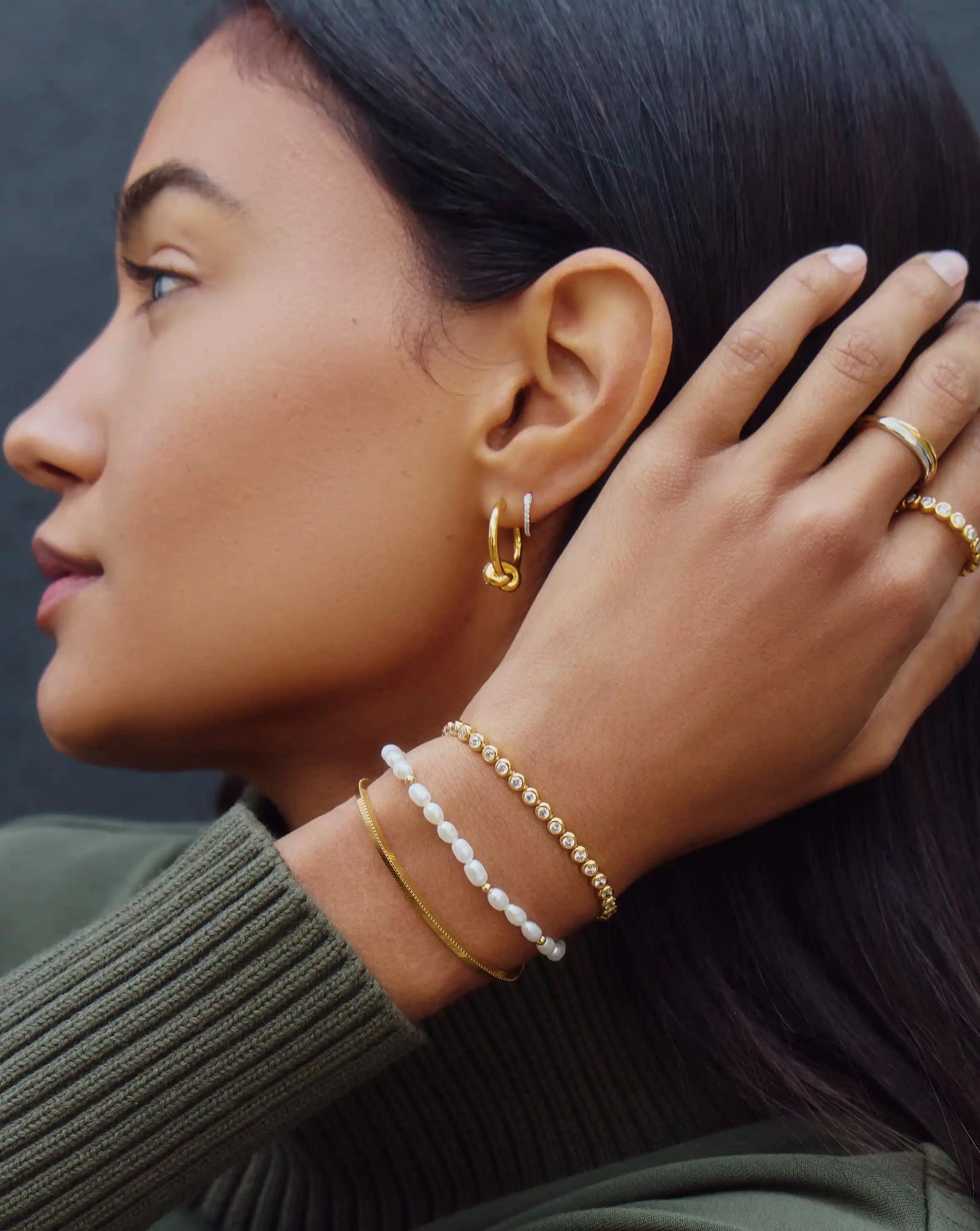 Seed Pearl Beaded Bracelet | 18ct Gold Plated/Pearl Bracelets Missoma 