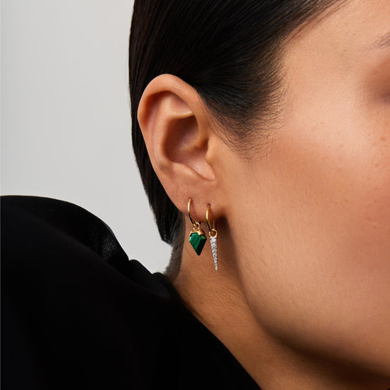 Shield & Spike Charm Hoop Earring Set | 18ct Gold Vermeil Layering Sets Missoma 