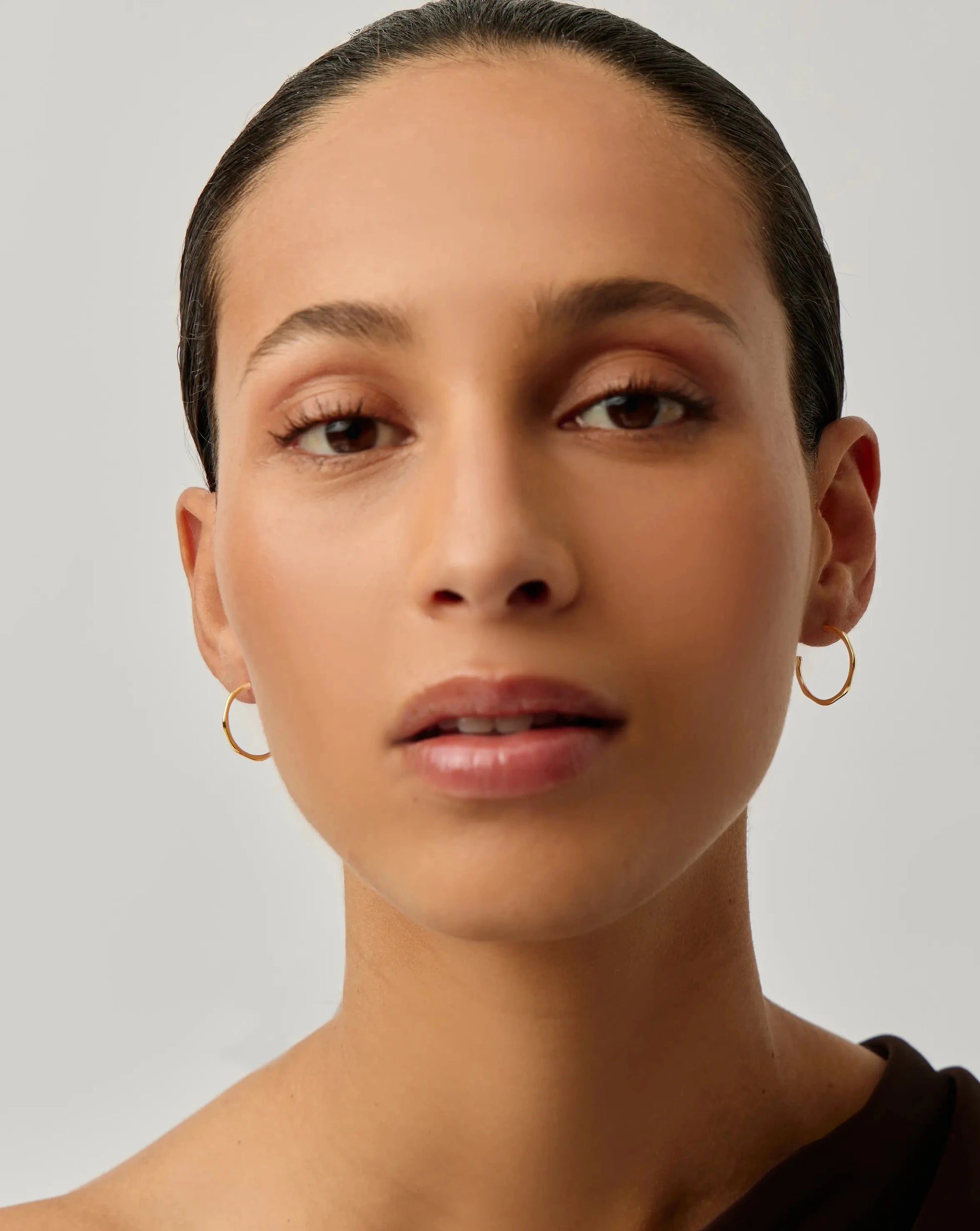 Small Molten Hoop Earrings Earrings Missoma 