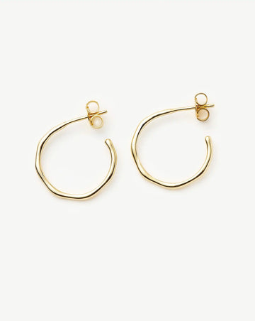 Small Molten Hoop Earrings Earrings Missoma 