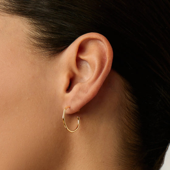 Small Molten Hoop Earrings Earrings Missoma 