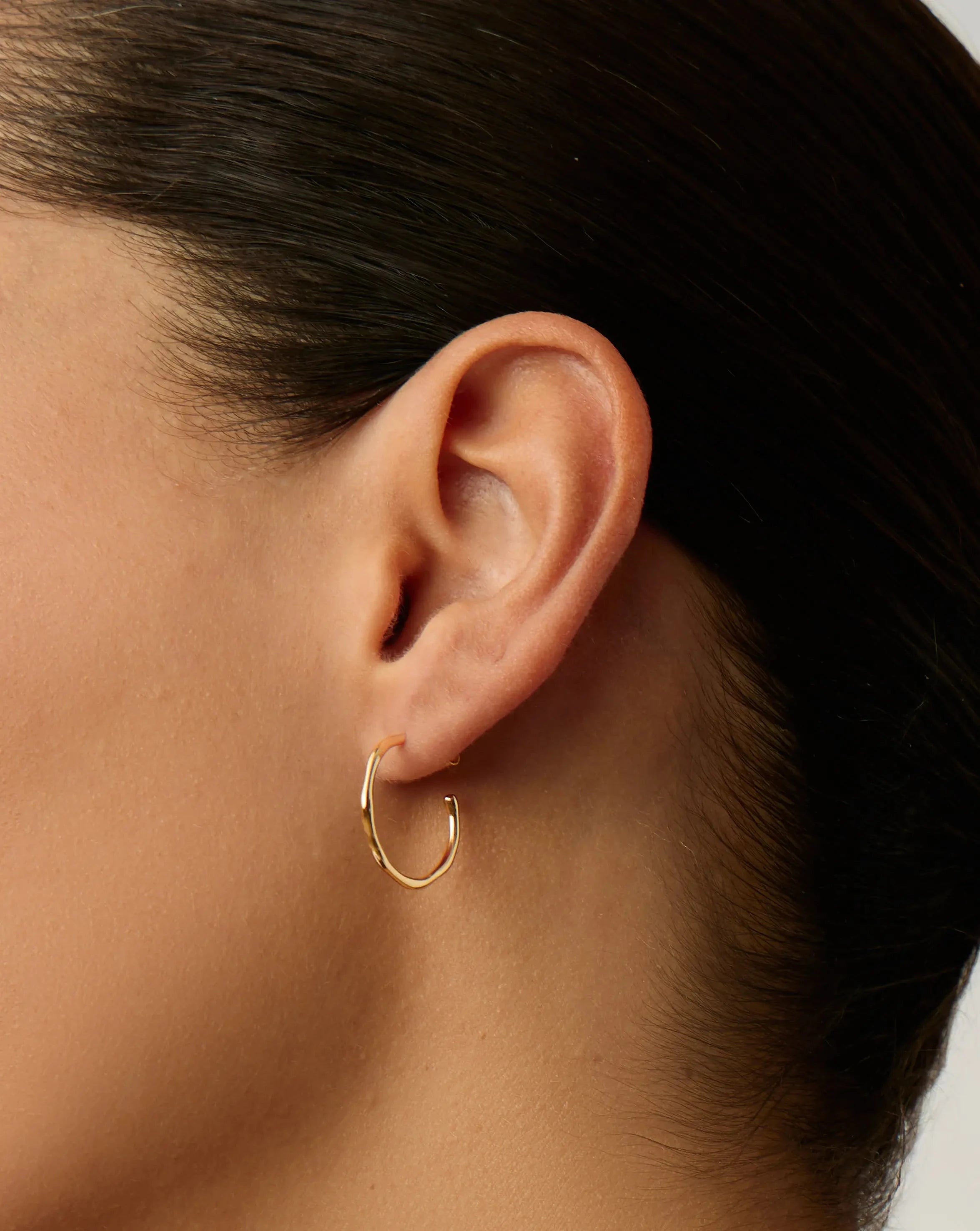 Small Molten Hoop Earrings Earrings Missoma 