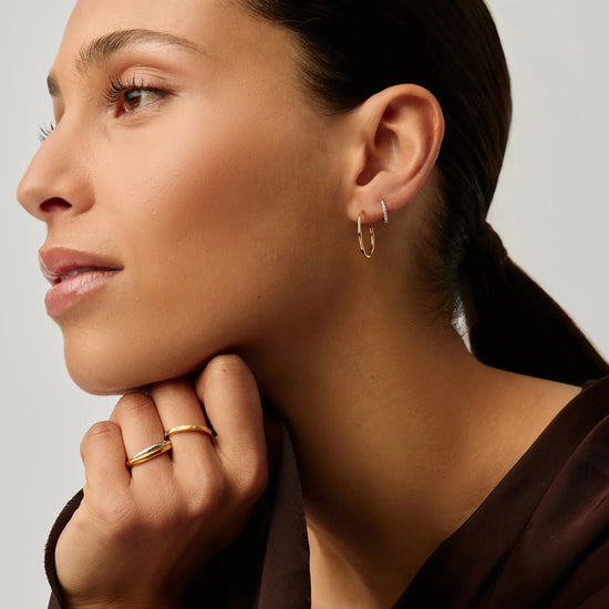 Small Molten Hoop Earrings Earrings Missoma 
