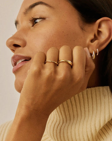 Solar Studded Ring | 18ct Gold Vermeil/Cubic Zirconia Rings Missoma 