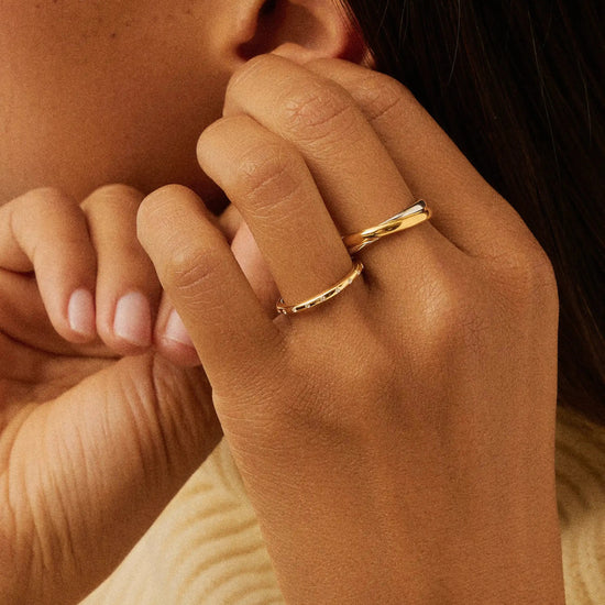 Solar Studded Ring | 18ct Gold Vermeil/Cubic Zirconia Rings Missoma 