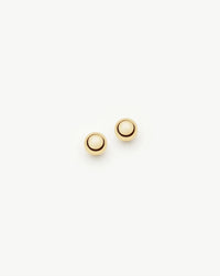 Solid Gold Classic Stud Earrings | 9ct Solid Yellow Gold Earrings Missoma 
