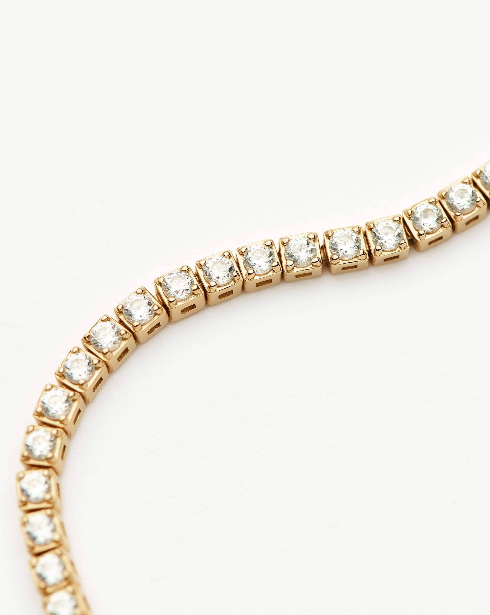 Solid Gold Diamond Tennis Bracelet | 14ct Solid Gold Lab Grown Diamonds Bracelets Missoma 