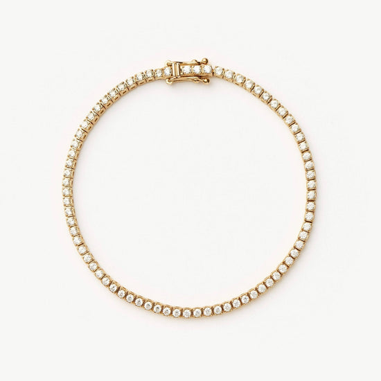 Solid Gold Diamond Tennis Bracelet | 14ct Solid Gold Lab Grown Diamonds Bracelets Missoma 
