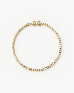 Solid Gold Diamond Tennis Bracelet | 14ct Solid Gold Lab Grown Diamonds Bracelets Missoma 