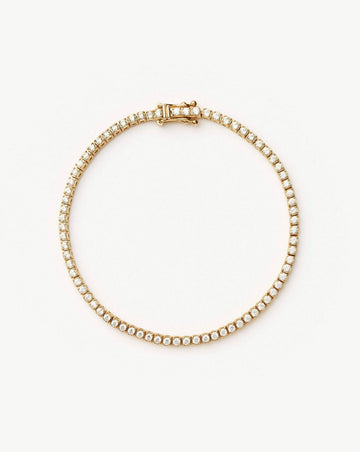 Solid Gold Diamond Tennis Bracelet | 14ct Solid Gold Lab Grown Diamonds Bracelets Missoma 