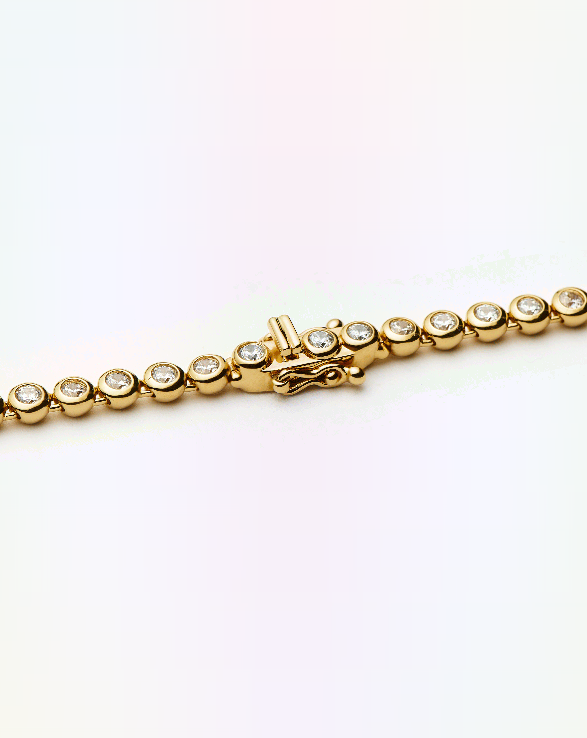 Solid Gold Diamond Tennis Bracelet | 14ct Solid Gold Lab Grown Diamonds Bracelets Missoma 