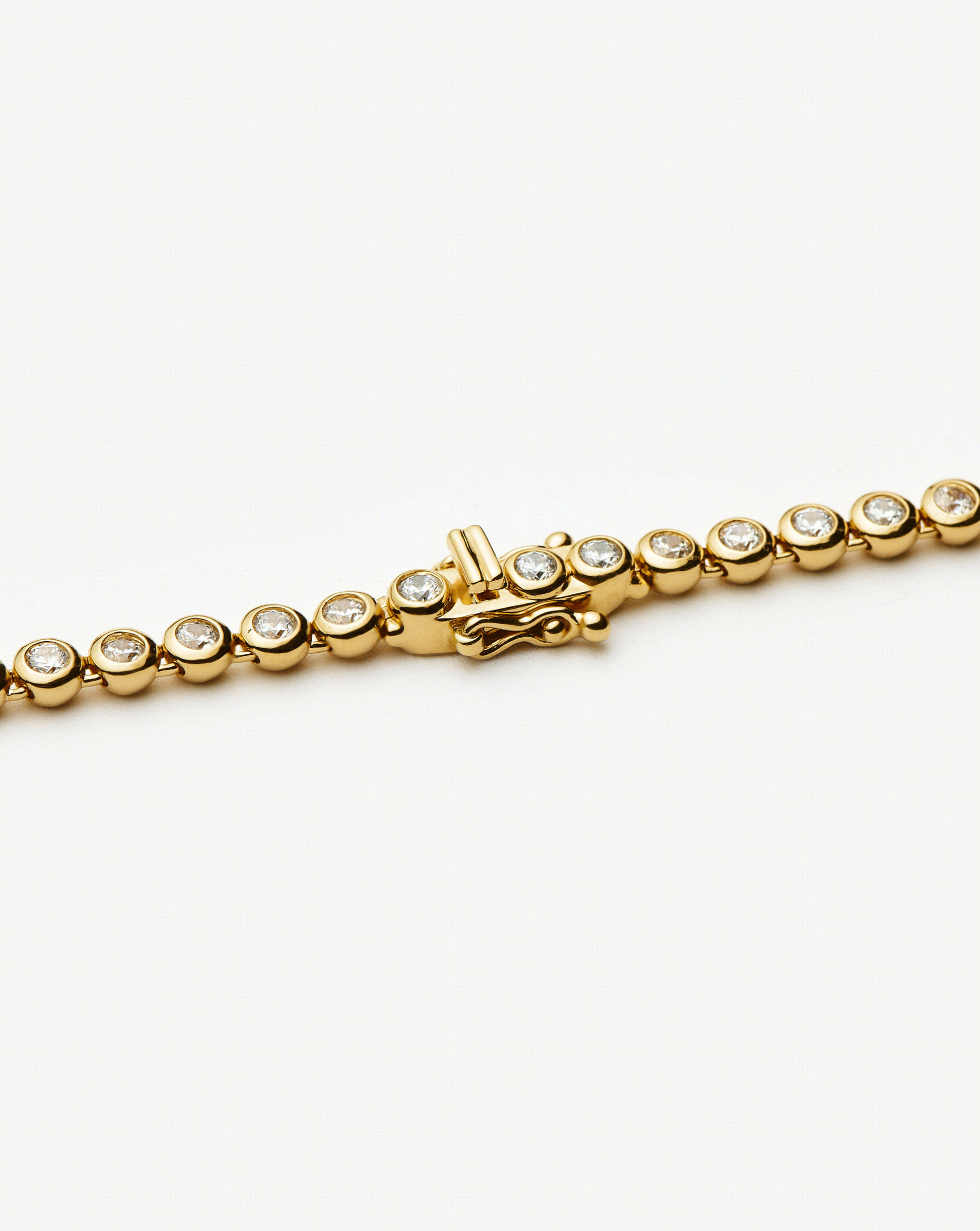 Solid Gold Diamond Tennis Bracelet | 14ct Solid Gold Lab Grown Diamonds Bracelets Missoma 